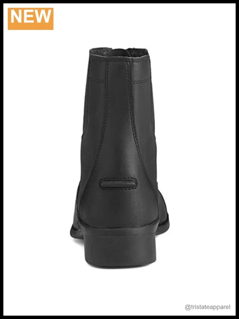Equestrian Zip Paddock Boots Full Grain Leather Ankle Boots